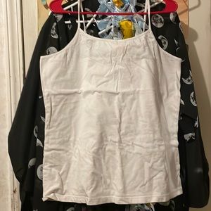 Time and true XXL white tank top